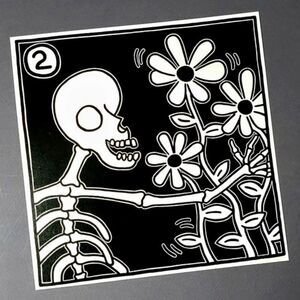 Keith Haring Pop Art Skeleton Art Print